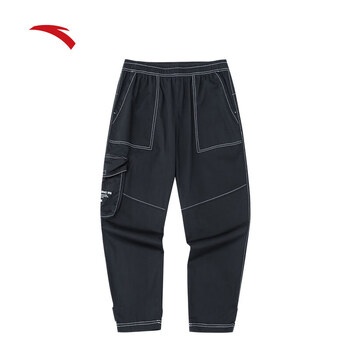 安踏运动九分裤男2023夏季休闲宽松潮流收口束脚长裤子商场同款