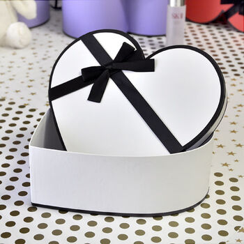 aderocean心形礼品盒礼物鲜花水果包装盒简约情人圣诞节生日白红紫色