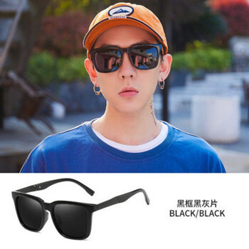 雷鹏墨镜男士新款潮偏光太阳镜开车用大脸显瘦网红潮流蹦迪眼睛黑框黑