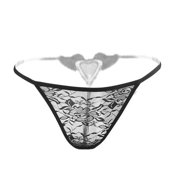 性感珍珠内裤丁字裤蕾丝诱惑透明t字裤女y型开档免脱露毛内裤情趣按摩