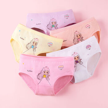 女童内裤三角卡通公主内裤女孩小中大童学生三角内裤 女童qr066 四条