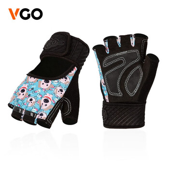 vgo儿童轮滑手套半指骑行手套户外运动自行车轮滑骑行装备手套sl6084