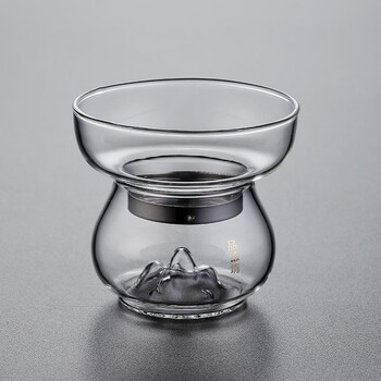 瓷溪涧cixijian玻璃茶漏茶滤一体功夫茶茶具高档公道杯漏斗滤茶器泡茶