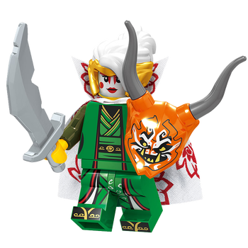 臻智安兼容乐高中国积木幻影忍者大电影反派摩罗邪恶魔面具e先生紫外