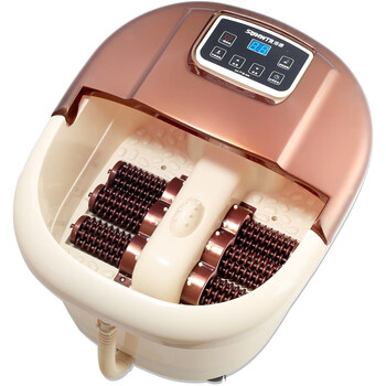 港德足浴盆全自动洗脚盆泡脚桶电动按摩加热足浴器足疗机rd868白色