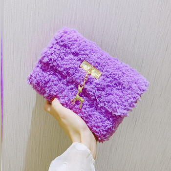 手工织毛线炫雅编织包泫雅风材料给女朋友编的手编包v12紫色材料包