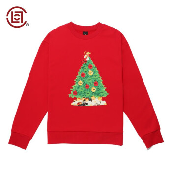 【CLOT CLOTTEE】 圣诞系列 红色圆领印花卫衣 陈冠希主理 红色 00S