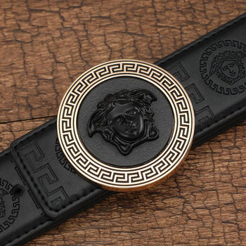 酷奇袋鼠(kuqidaishu)瓦萨琪皮带旋转美杜莎腰带男款pd快手网红同款真