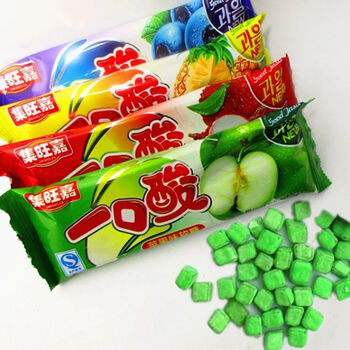 五龙软糖80 90后怀旧水果味糖橡皮糖童年怀旧零食  華盛 荔枝味18g*20