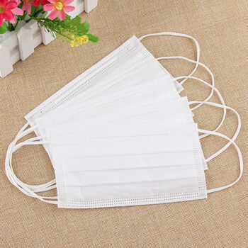 一次性口罩防风防灰尘透气保暖口罩男女夏防紫外线骑行口罩 白色