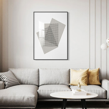 倍思家现代简约客厅装饰画卧室挂画北欧风格几何图形玄关壁画沙发背景