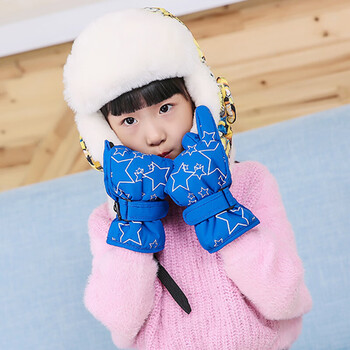 加厚儿童手套冬天小孩保暖男童女童宝宝冬季可爱滑雪手套户外防水手套