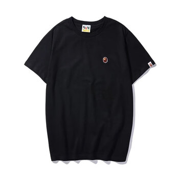 bape联名aape猿人潮牌t恤男情侣小标刺绣纯棉圆领短袖上衣女正 5083
