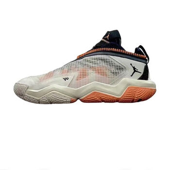 6实战防滑耐磨男女运动鞋 威少6-米白黄 42