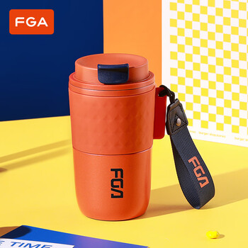 富光fga 咖啡杯 不锈钢大容量保温杯男女桌面办公喝水杯车载便携直