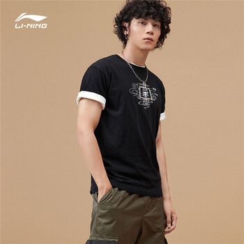 李宁li-ning 李宁x故宫·宝蕴楼联名款男子短袖文化衫ahsp843