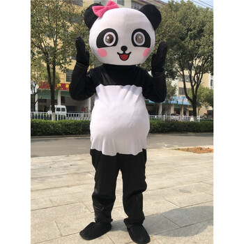 卓图发传单人偶服大熊猫偶服装行走活动玩偶服发传单演出道具网大熊猫