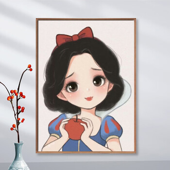 十字绣卡通动漫人物新款线绣女孩房间卧室儿童房小幅儿童十字绣简单绣