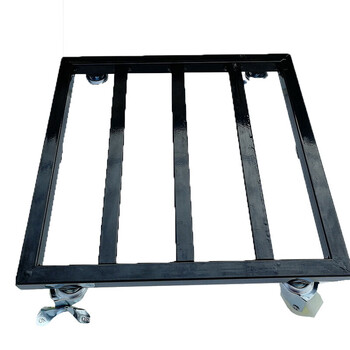 花盆底座滑轮移动花盆托盘万向轮正方形底座带滚轮加厚铁制大号方形