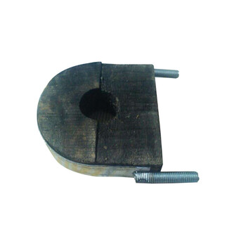 sb 空调木托保温保冷防腐木管托碳钢管夹 76=(dn65) 含铁卡 螺丝 木托