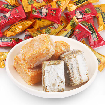 徐福记黑芝麻酥心糖散装500g酥糖花生酥喜糖混合口味过年糖果零食