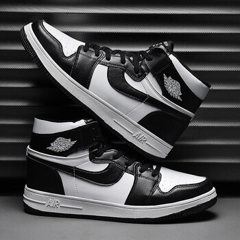 2022新款高帮aj男女鞋时尚休闲空军一号酷炫休闲经典黑白配运动板鞋aj