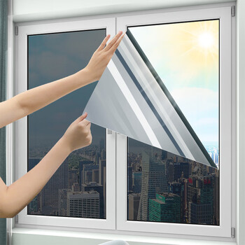 千宸隔热膜玻璃贴纸单向透视办公室窗户贴膜家用防晒防窥镜面遮光贴膜