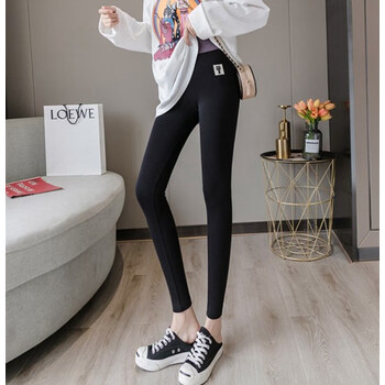 庄舍酷义户外女装方便露出打底裤女心机女裤子战春秋装浅灰色春秋拉链