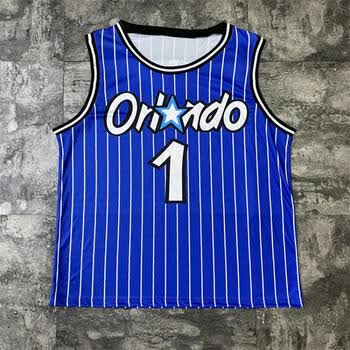 1号球衣魔术队麦迪1号球衣暗星蓝白奥尼尔32号男女背心篮 麦迪蓝色 l