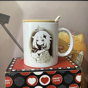 派蒙蒙娜丽莎游戏周边画像相框摆件肖像画学生二次 派蒙杯子礼盒套装