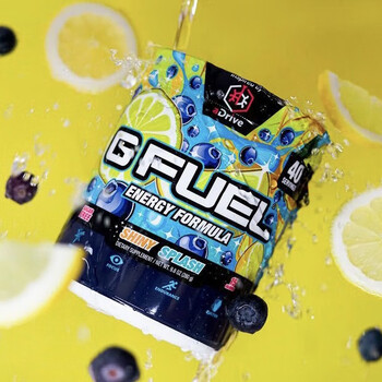 现货美国gfuel能量饮料粉冲剂uel健身电竞营xqc在途shinysplash蓝莓