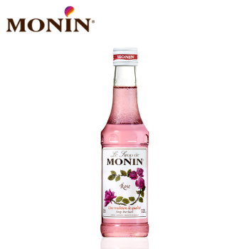 莫林（MONIN）玫瑰风味糖浆玻璃瓶250ml奶茶原料调酒调味咖啡