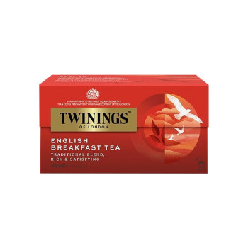 川宁TWININGS 英国 英式早餐红茶25包袋泡茶奶茶专用独立小袋包装