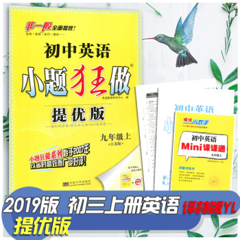 2022版恩波小题狂做提优版9A九年级英语上册译林版江苏教初三教材同步练习单元测试阅读强化巅峰训练初