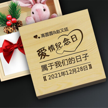 纪念日礼物送女朋友女生爱人情侣恋爱一周年礼物100天实用礼品蓝色