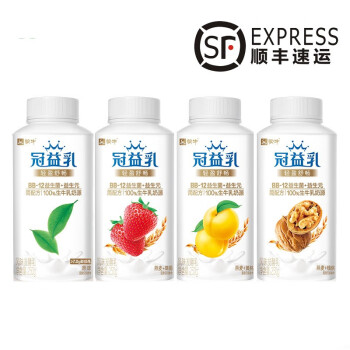 蒙牛冠益乳风味发酵乳酸奶250g量贩装yp泡沫箱装混搭留言备注口味10瓶