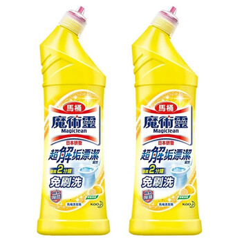 花王 Kao 魔术灵厕所洁厕剂500ml 2支卫生间清洗洁厕灵液马桶清洁剂原装进口洁厕漂白顽固污渍柠檬香 2支 图片价格品牌报价 京东