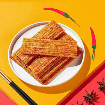 hywlkj九喜烤鱼片辣条手撕香辣片素大刀肉校园零食8090怀旧童年回忆