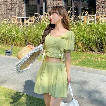 运动户外>游泳用品>女士泳衣>carinaduek>carinaduek泳衣成人复古韩国
