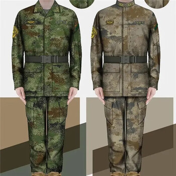 21新式作训迷彩服新式武夏季作训服套装作训帽水墨纹户外军训服 陆夏