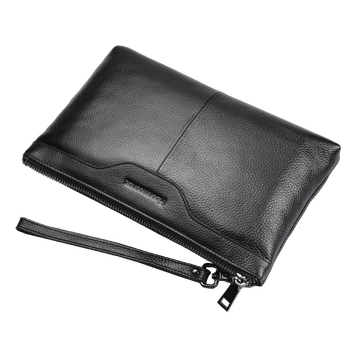 【京东优选】2018新款头层牛皮男士手包男潮真皮休闲手拿包大容量信封