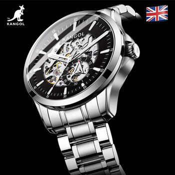 kangol全自动钢铁之心机械风男士手表緑水鬼系列送男友父亲高档腕表