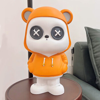 恒愎网红纽扣熊存钱罐大容量可存可取储蓄罐家居办公室装饰摆件送礼