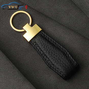 博紫汽车钥匙扣挂件奔驰宝马奥迪创意钥匙链情侣吊坠圈环男女士皮挂绳