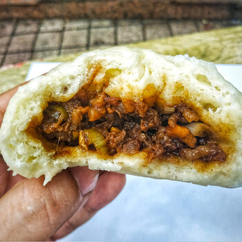 虎钢馋重庆酱肉鲜肉包子九园技术老面手工灌汤大包代购 鲜肉大包10个