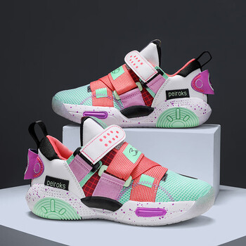 李寜官方儿童篮球鞋全城9夏季实战靴小男孩运动鞋女学生缓震糖果31