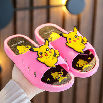 潮童旺现货速发皮卡丘儿童托拖鞋男男孩夏季家用防滑可爱男童女童大童