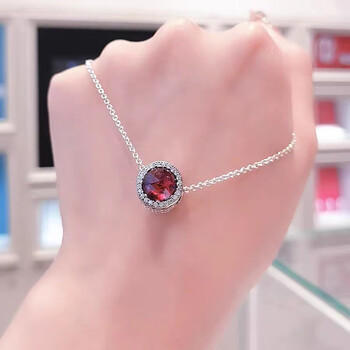 项链夏季925银女轻奢小众感锁骨链情人七夕情人节礼物送男女朋友经典