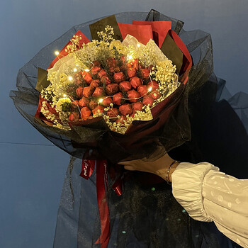 玖纹豹糖果礼盒装棒棒糖花束零食真知棒520情人节六一儿童女友成品 黑