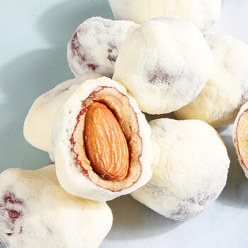 奶枣巴木旦仁夹心网红散称奶酪枣原味酸奶杏棉花糖休闲零食一个大爷